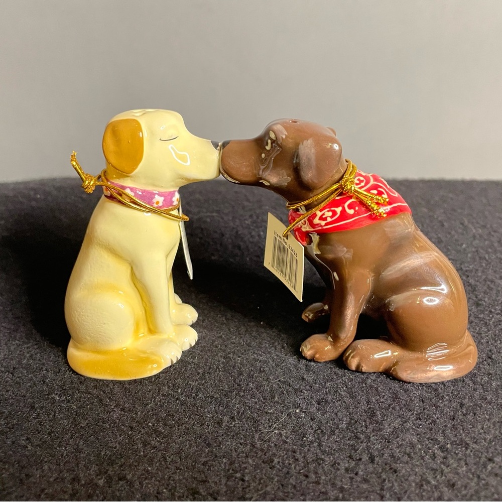 Westland Giftware Mwah Magnetic Labrador Retrievers Salt and Pepper Shaker Set